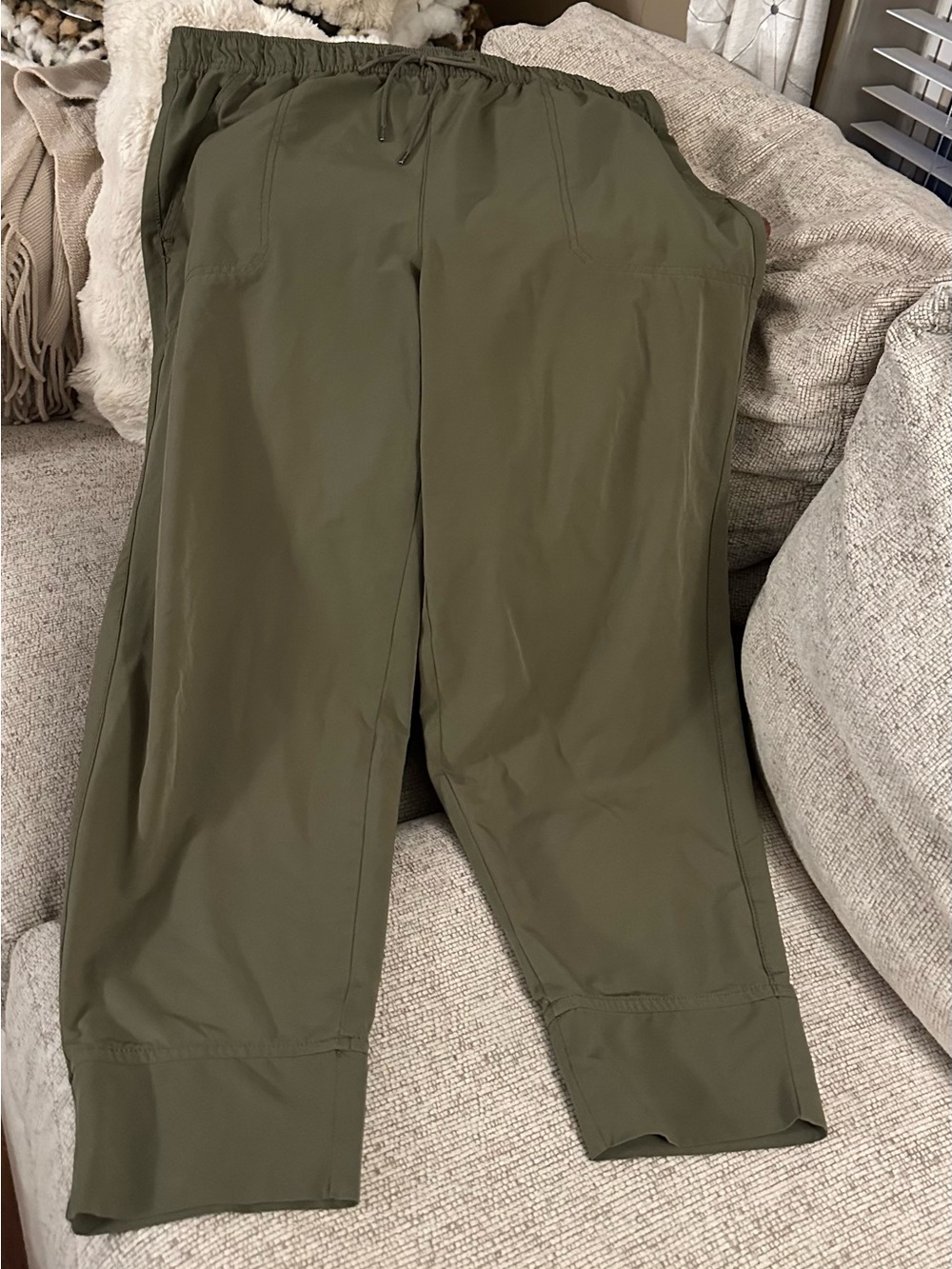American Eagle Outfitters Olive Green Women's Track Jogger Pants